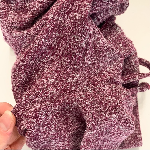 Gymshark Slounge High Waisted Knit Joggers in Deep Plum Marl Size Small - Picture 7 of 10